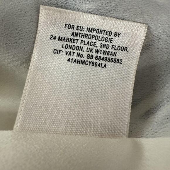 Maeve Dress Womens 4 Black White Halter Maxi High Low Belted Anthropologie - Picture 8 of 10